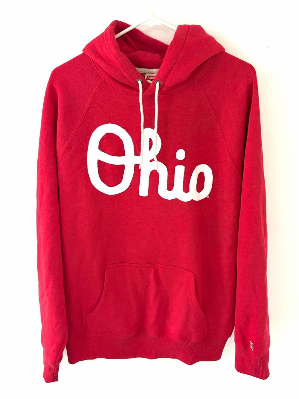 Homage OSU The Ohio State Buckeyes Ohio Script Pullover Hoodie, Size: Large